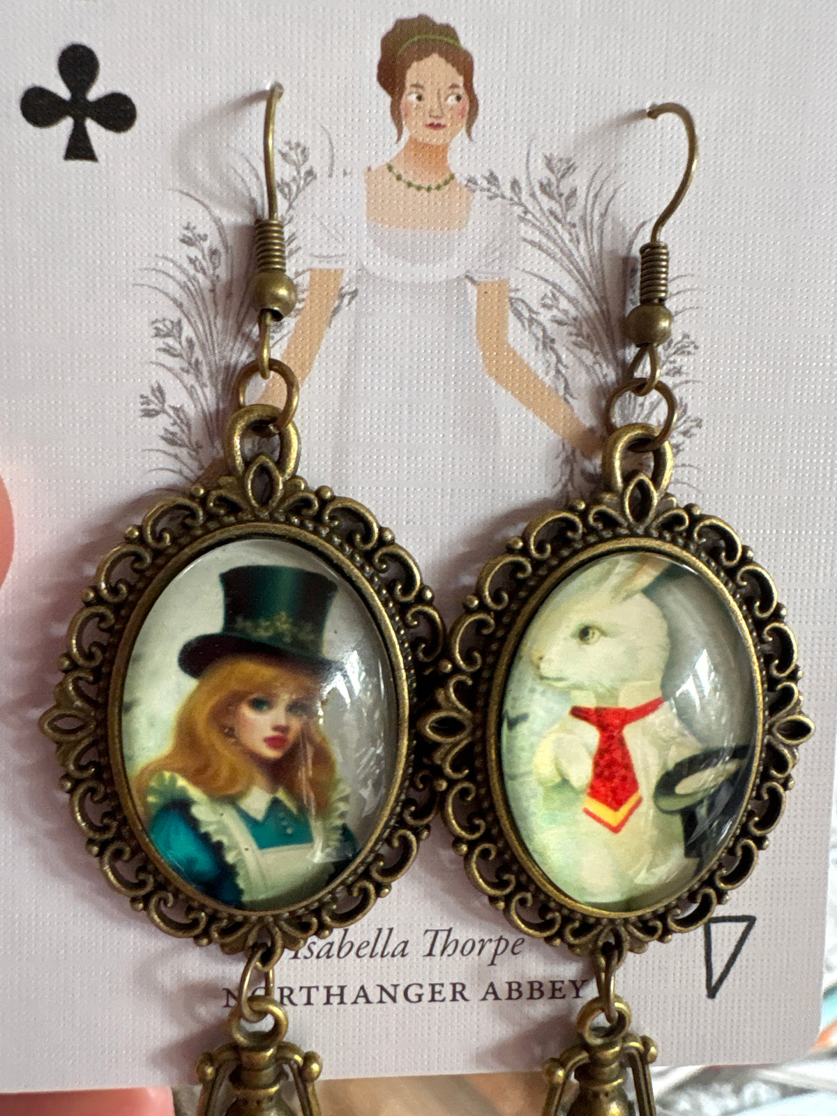 Earrings - Alice & Rabbit