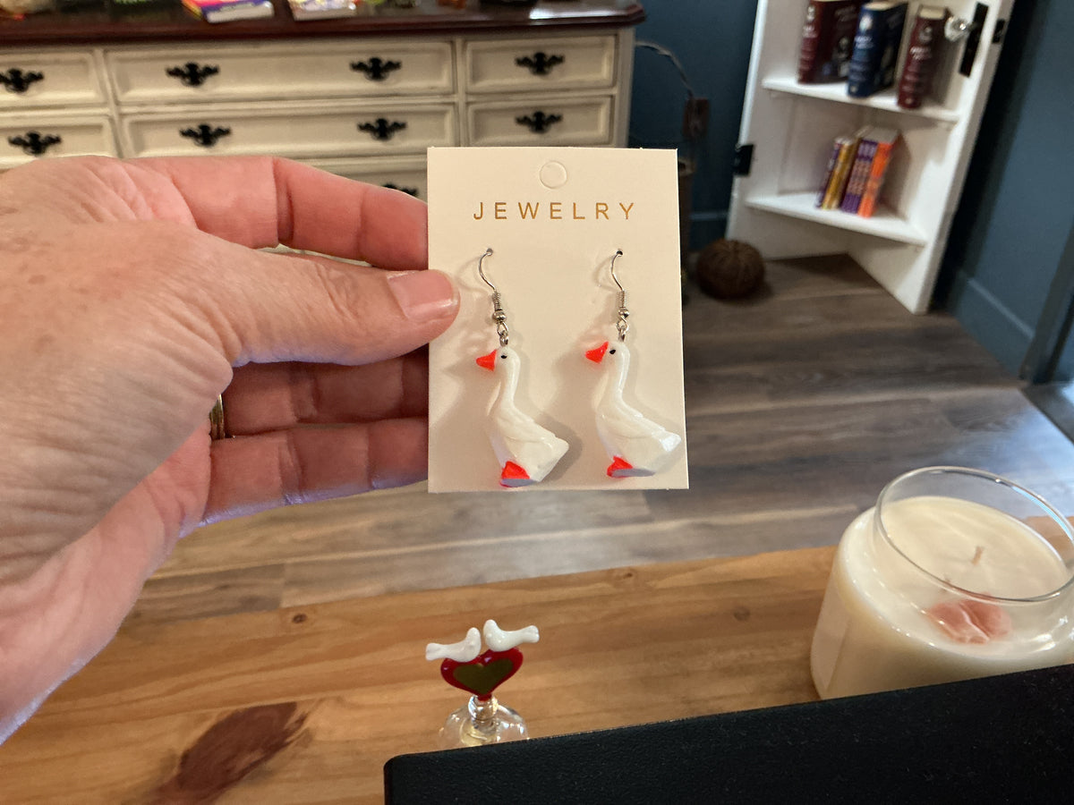 Geese earrings