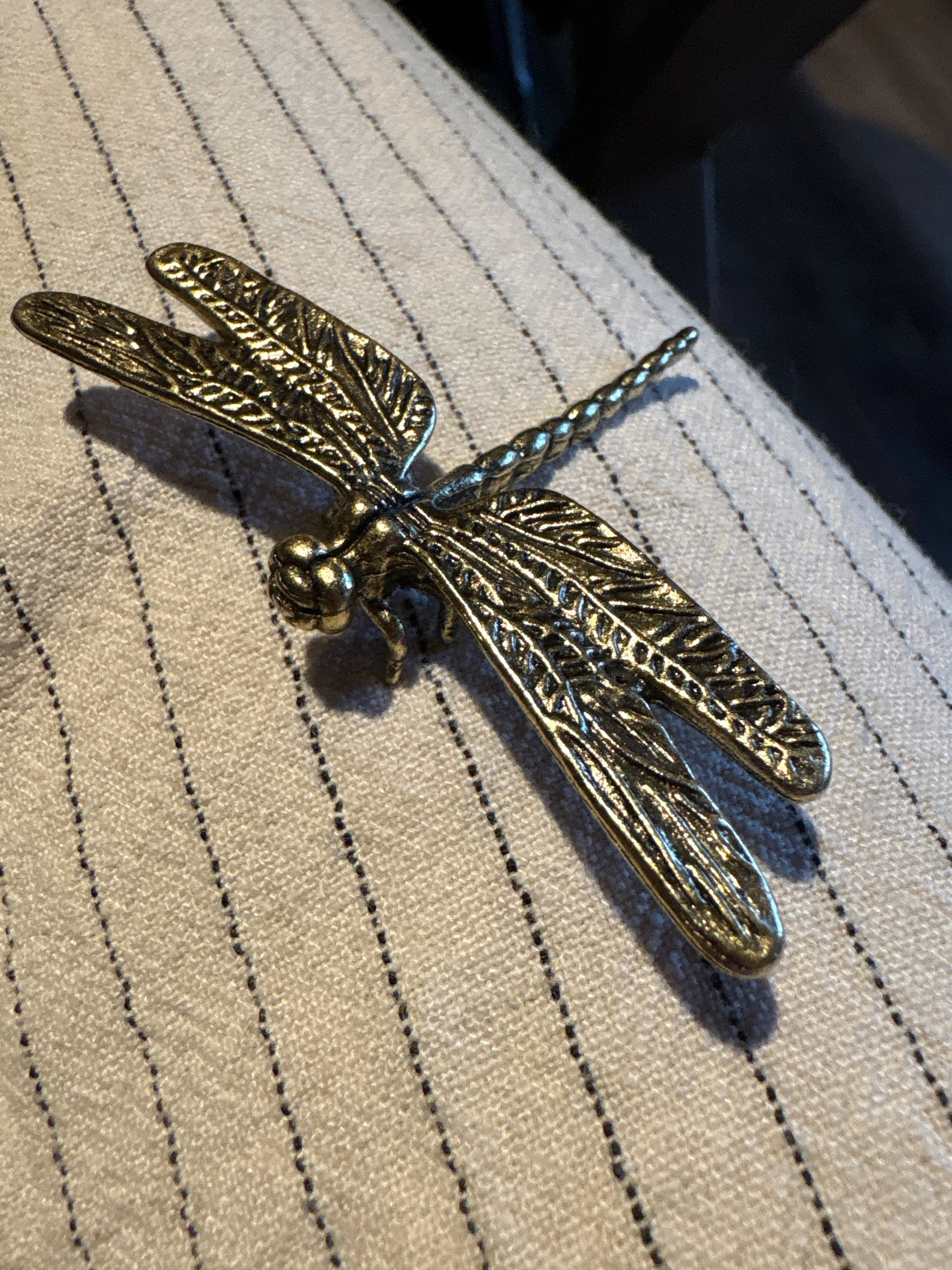 Brass dragonfly