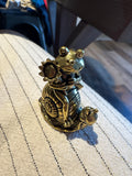 Brass snail and frog