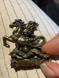 Brass dragon and horse