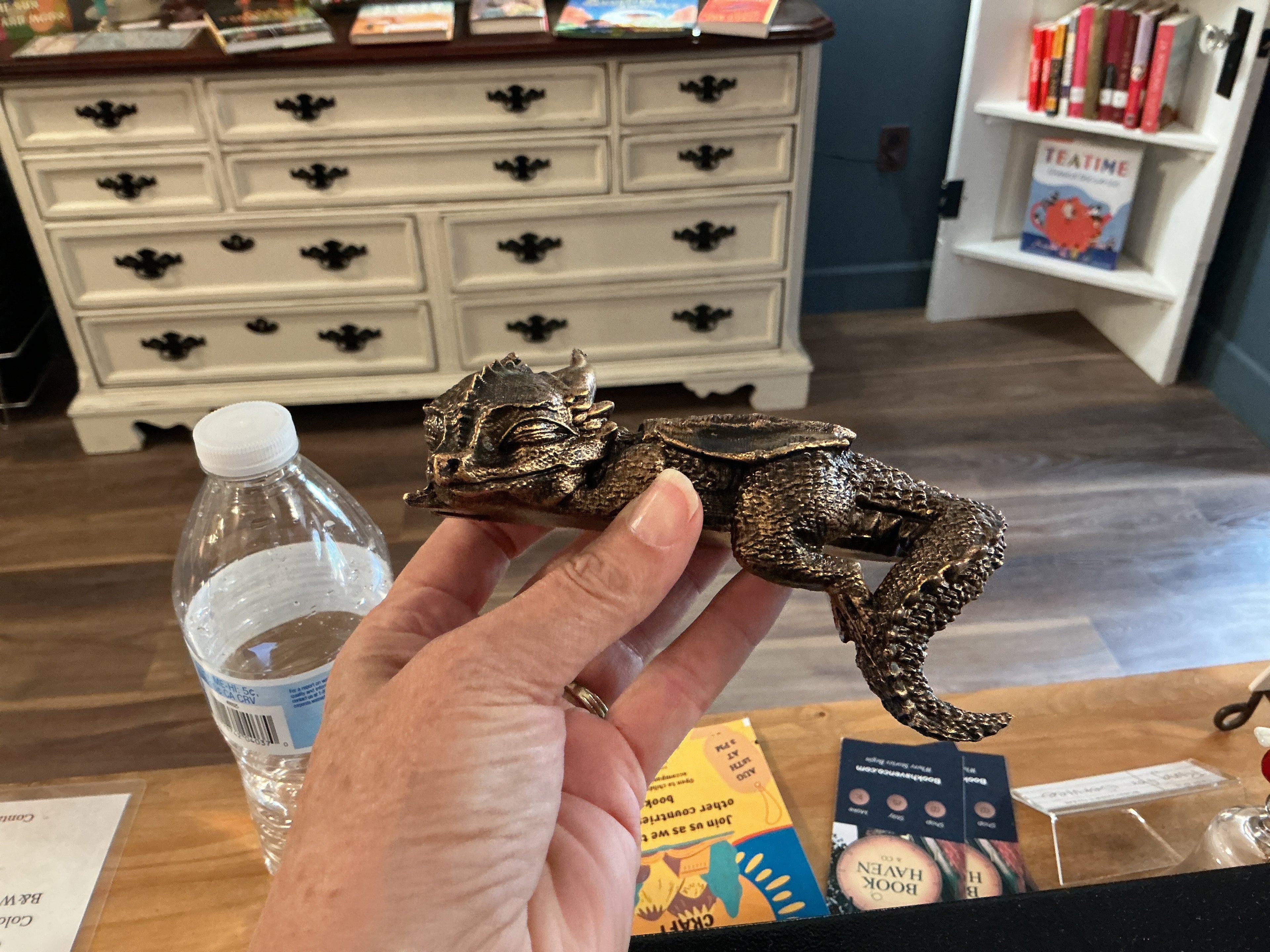 Sleeping dragon for bookshelf