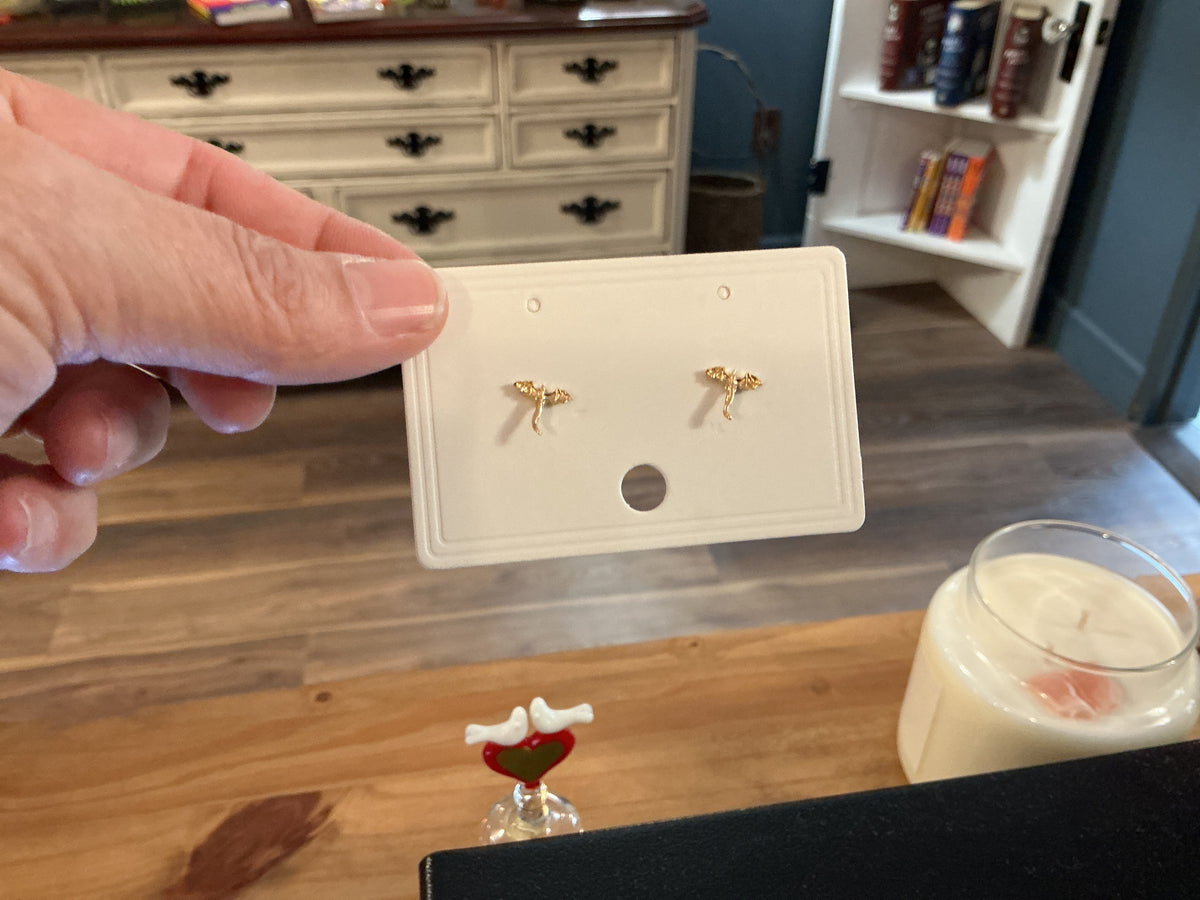 Dragon post earrings
