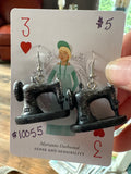 Sewing earrings