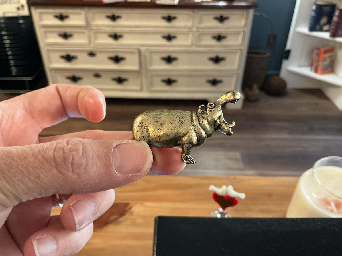 Brass hippo