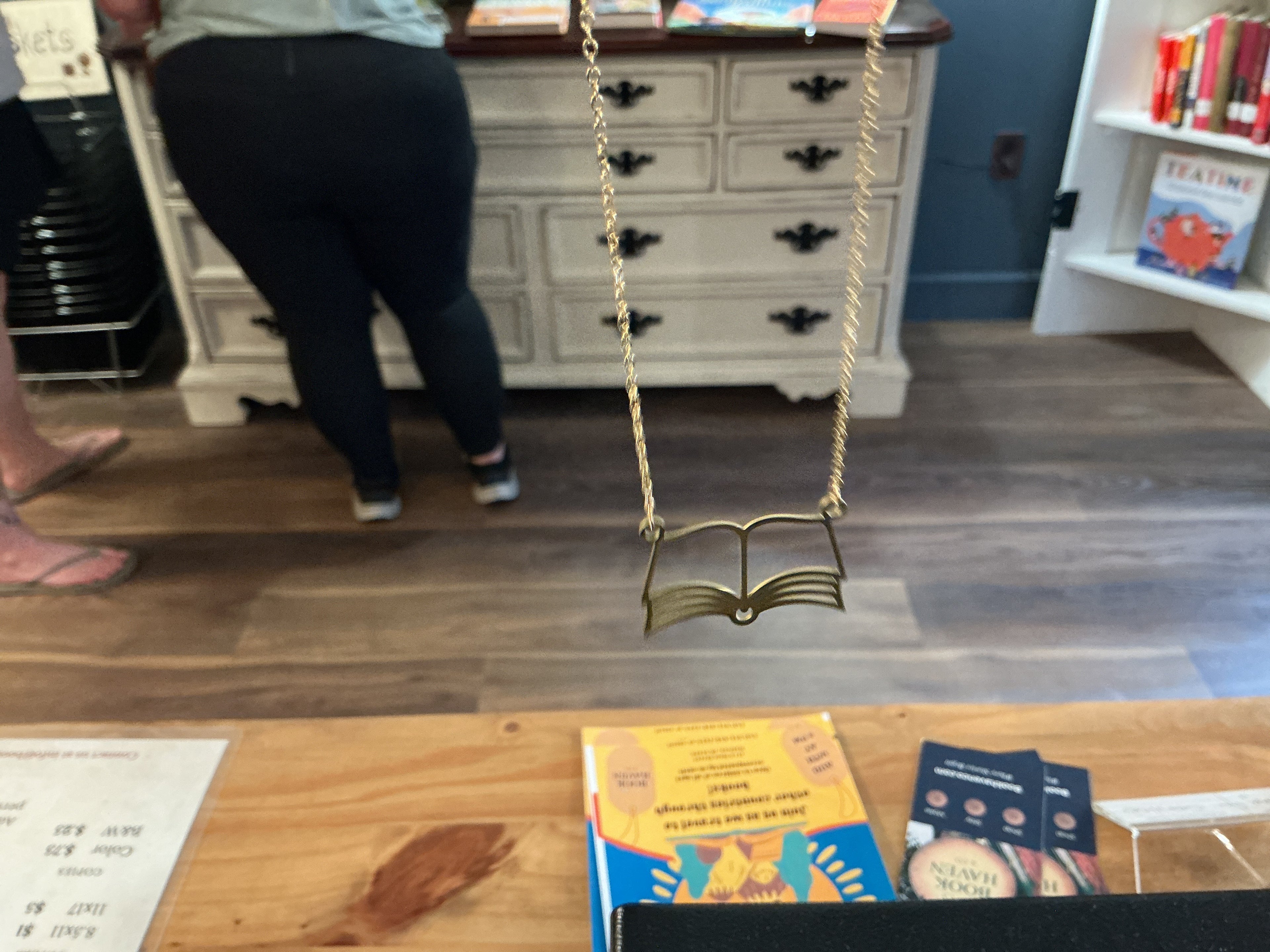 Necklace - open book